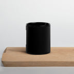 Funny F*ck It mug in 11oz black, front view