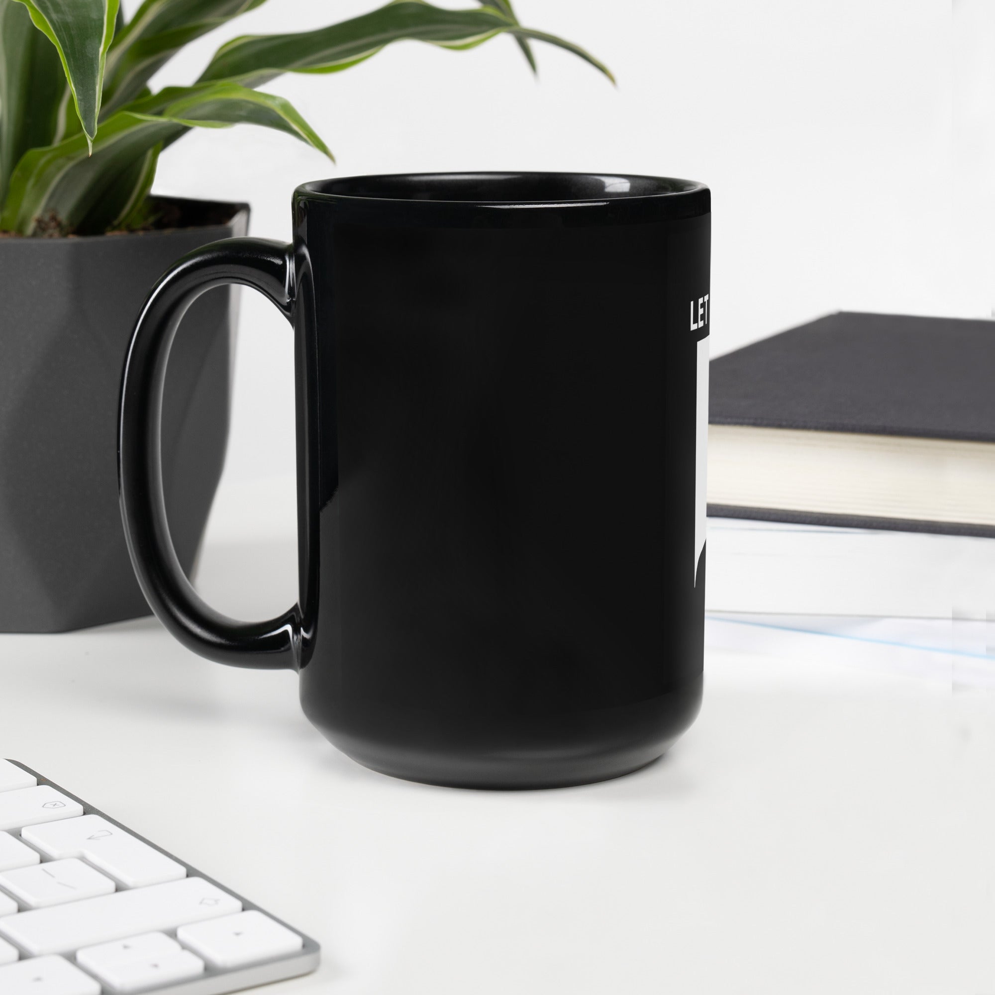 SNL Sean Connery Celebrity Jeopardy mug in 15oz black, left handle view
