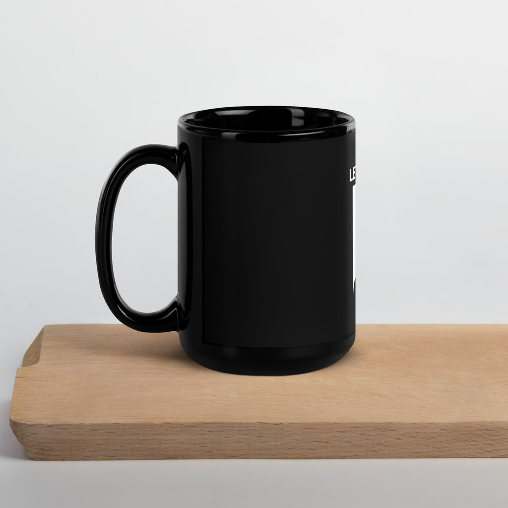 SNL Sean Connery Celebrity Jeopardy mug in 15oz black, left handle view