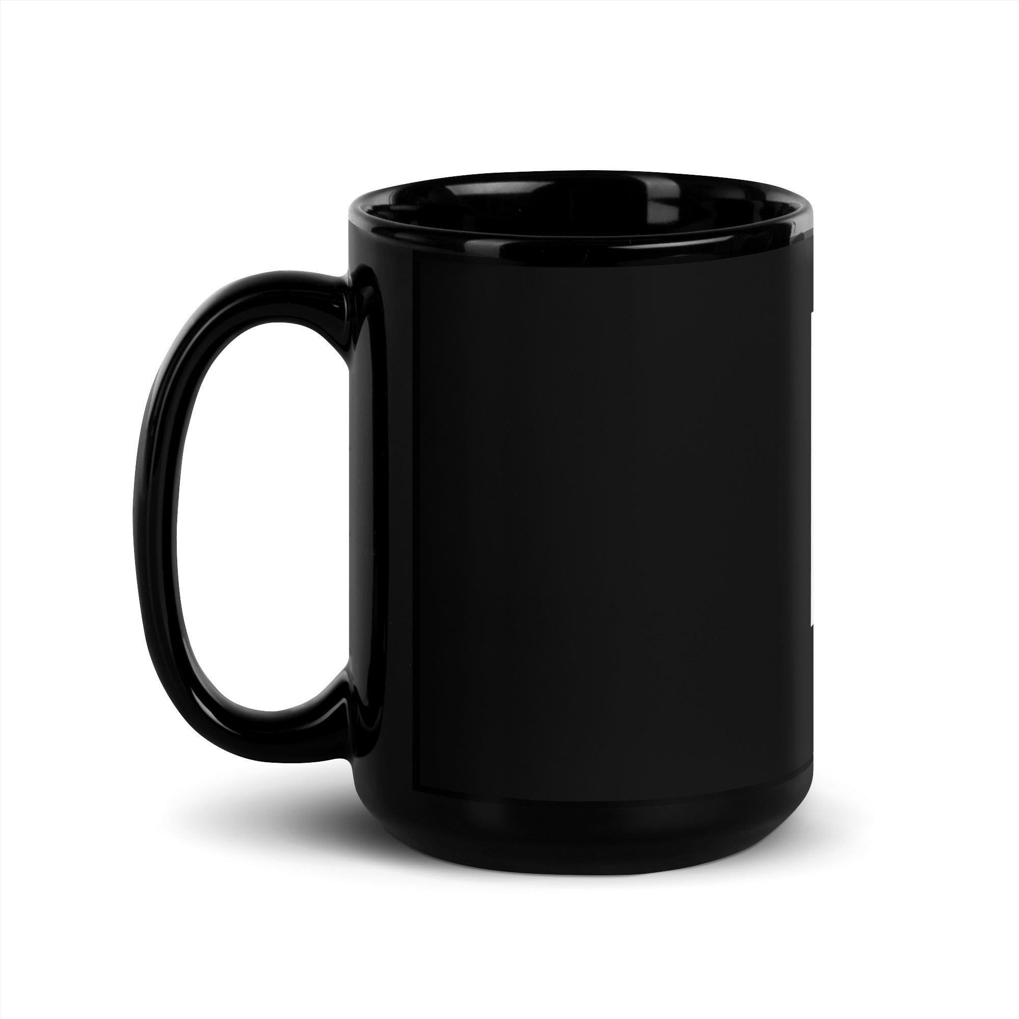 Funny F*ck It mug in 15oz black, left handle view