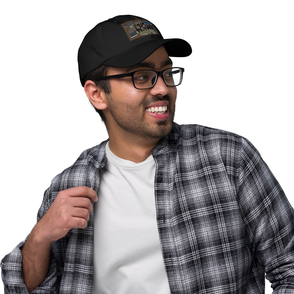 Pepe Silvia Always Sunny IASIP embroidered dad hat in black, right side view