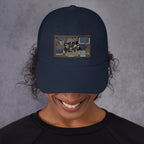 Pepe Silvia Always Sunny IASIP embroidered dad hat in navy, front view