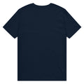 Pepe Silvia Always Sunny IASIP organic mid-light tee in french navy, back view