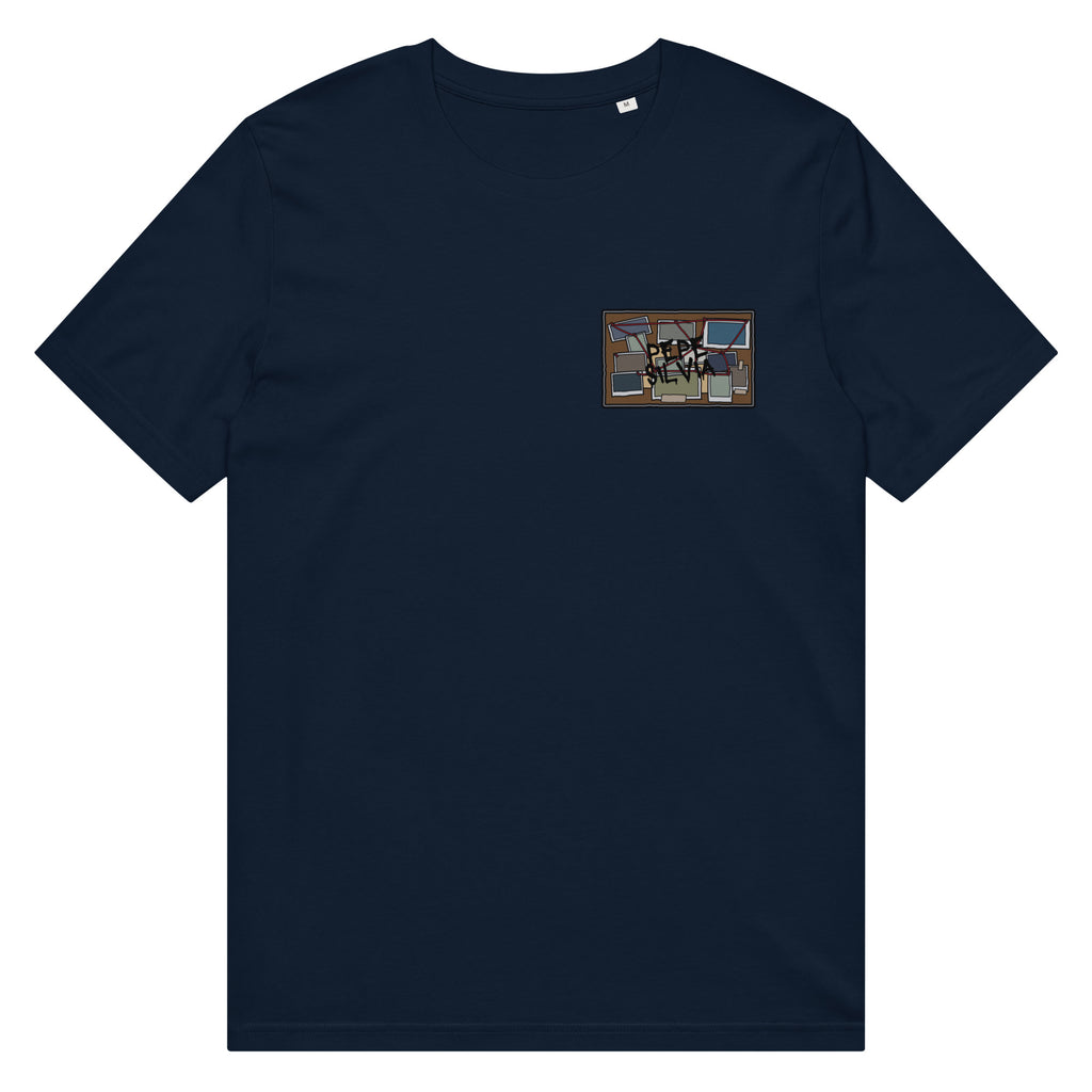 Pepe Silvia Always Sunny IASIP organic mid-light tee in french navy, front view