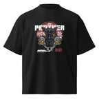Sex Panther Anchorman oversized tee in black, front view