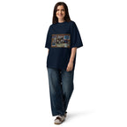 Pepe Silvia Always Sunny IASIP oversized tee in french navy, front view