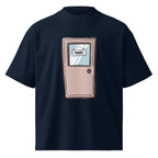 Pirate Door Always Sunny IASIP oversized tee in french navy, front view
