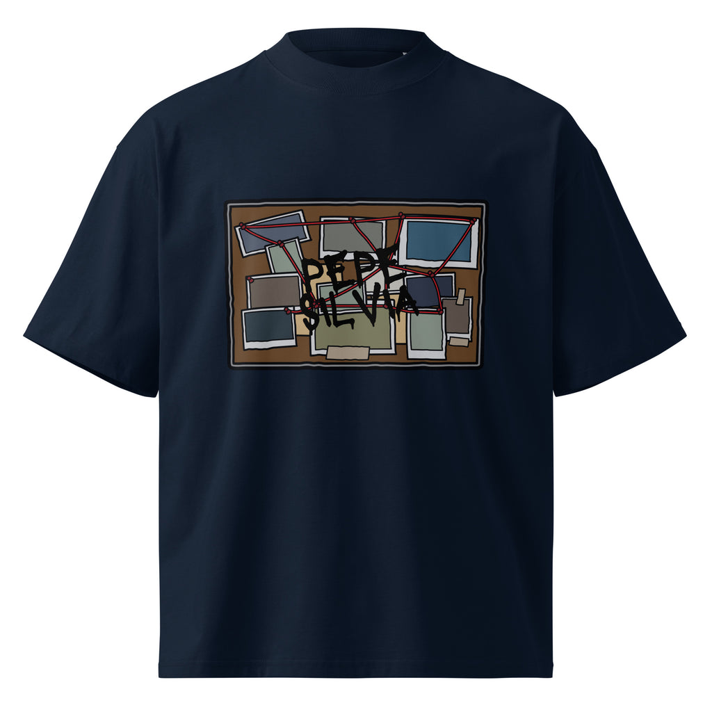 Pepe Silvia Always Sunny IASIP oversized tee in french navy, front view