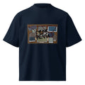 Pepe Silvia Always Sunny IASIP oversized tee in french navy, front view
