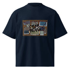 Pepe Silvia Always Sunny IASIP oversized tee in french navy, front view