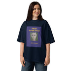 Jose Chung's From Outer Space X-Files sci-fi oversized tee in french navy, front view