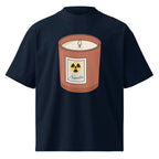 Napalm Candle Apocalypse Now war movie oversized tee in french navy, front view