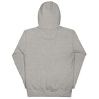 No One Is Coming To Stop You quote pullover hoodie in carbon grey, back view