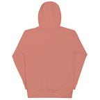 No One Is Coming To Stop You quote pullover hoodie in dusty rose, back view