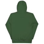 No One Is Coming To Stop You quote pullover hoodie in forest green, back view