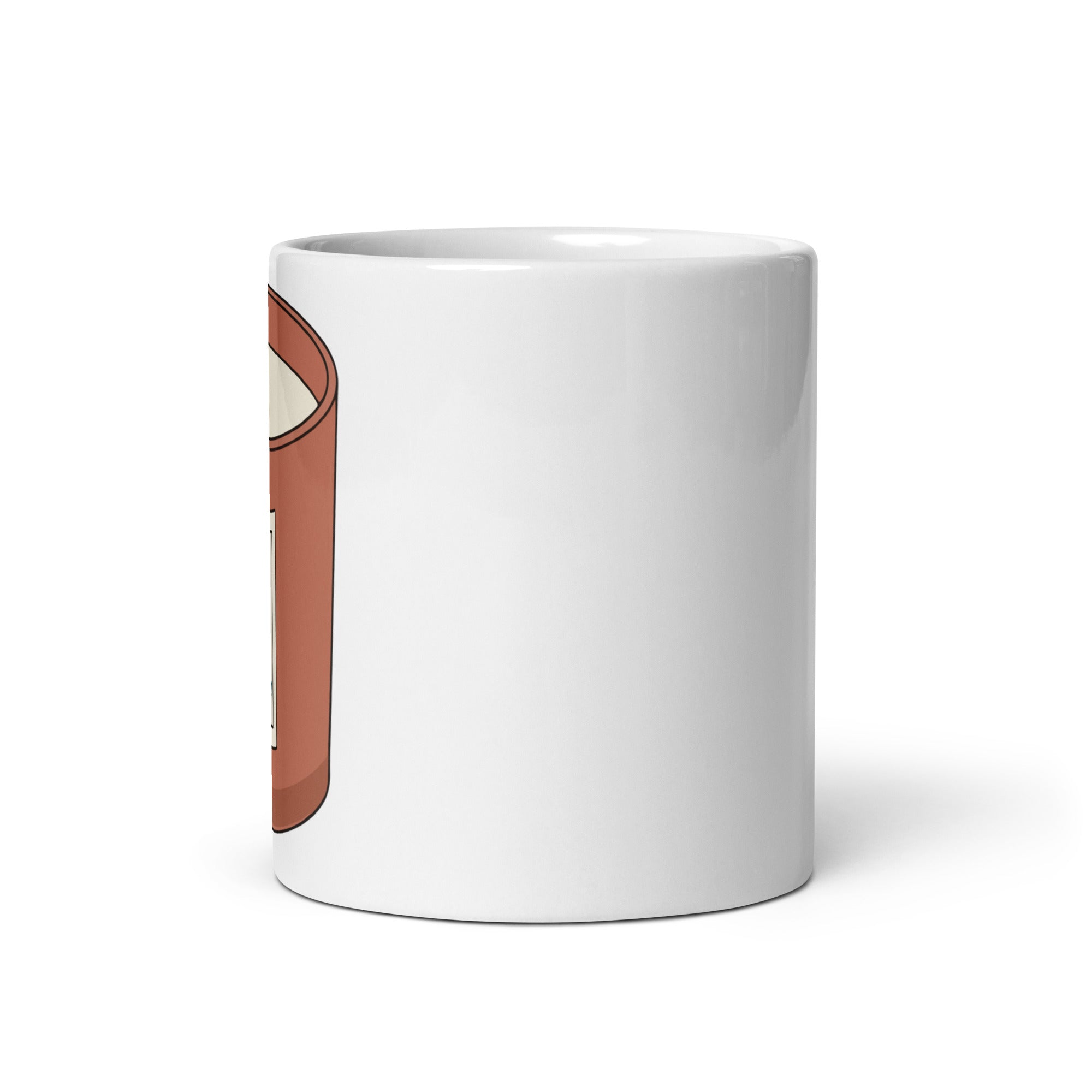 Napalm Candle Apocalypse Now war movie mug in 11oz white, front view