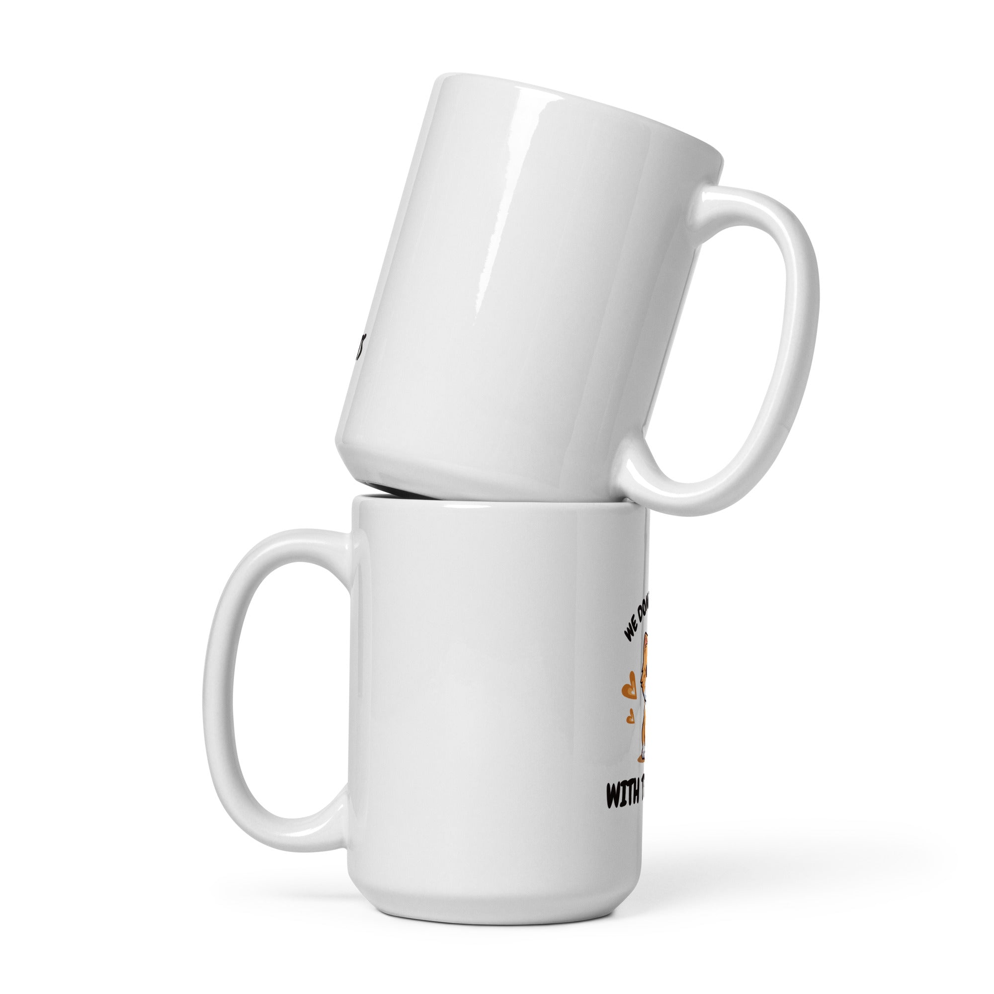 Feline Specialist funny cat mug in 15oz white, front view