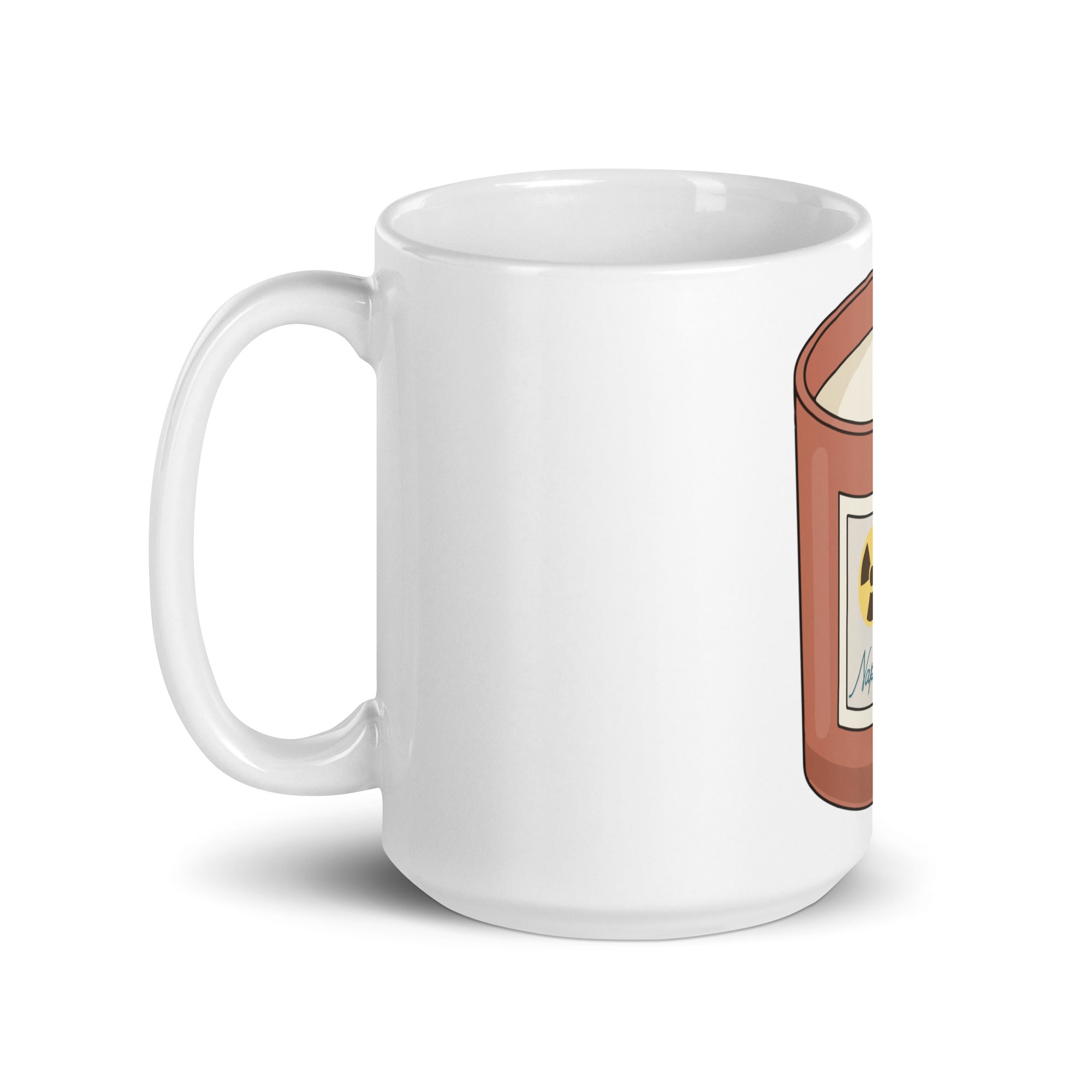 Napalm Candle Apocalypse Now war movie mug in 15oz white, left handle view