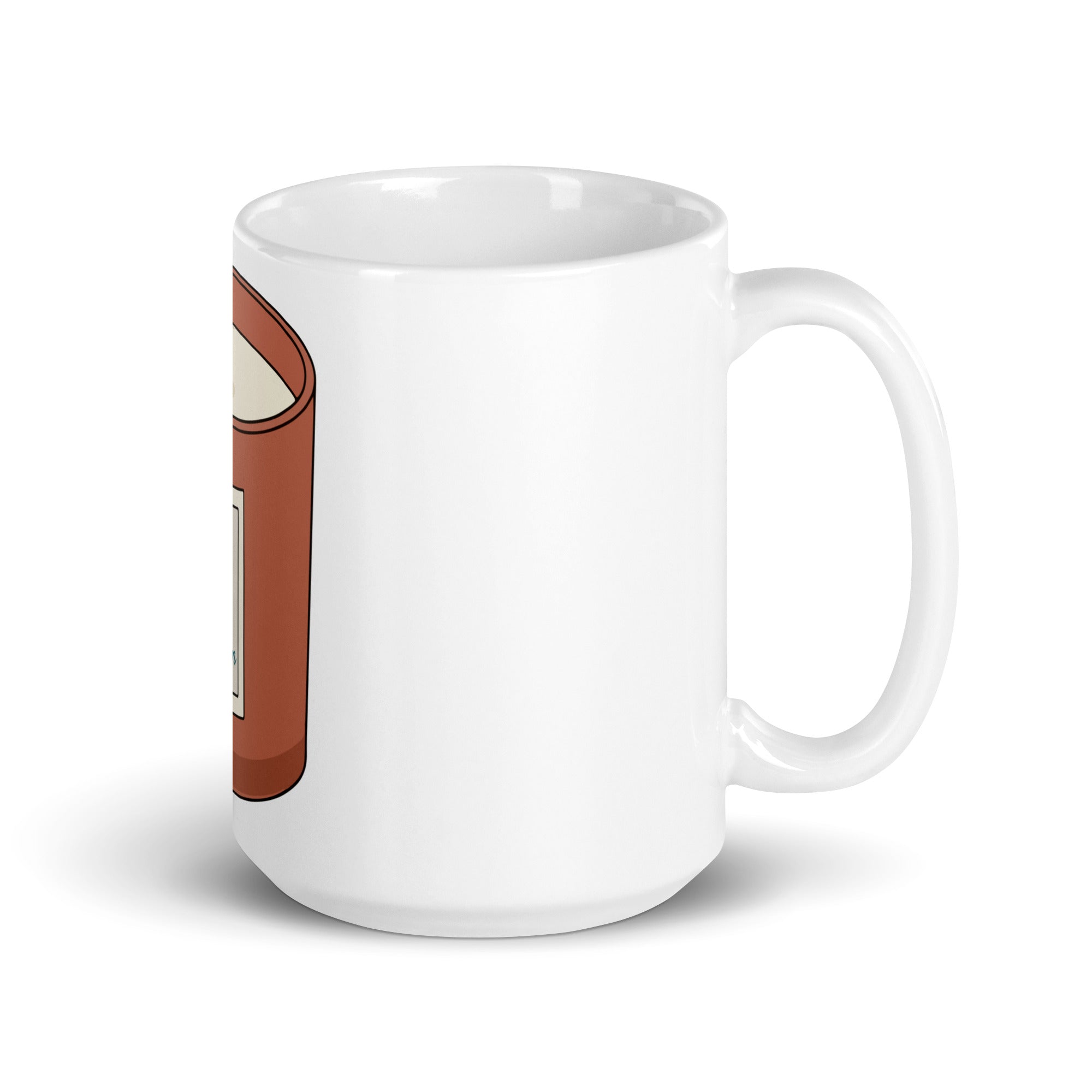 Napalm Candle Apocalypse Now war movie mug in 15oz white, right handle view