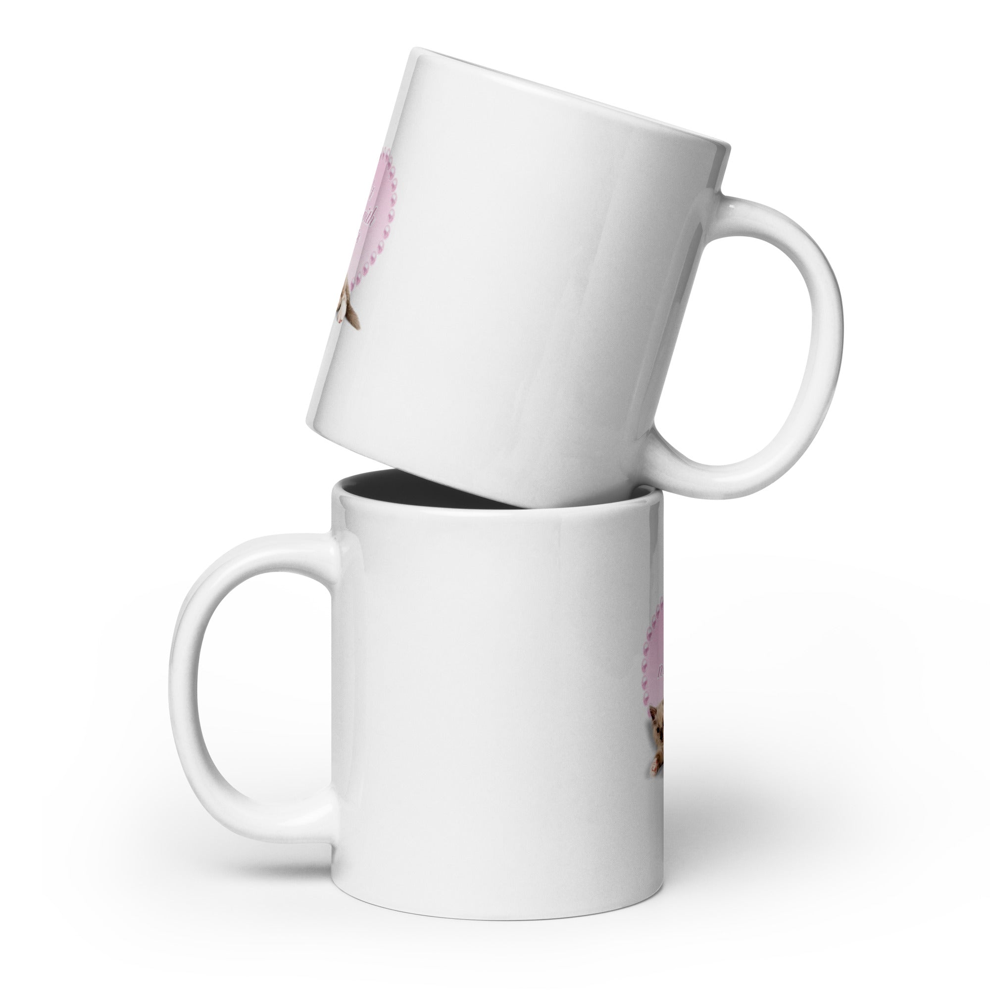 No Concessions funny cat mug in 20oz white, front view